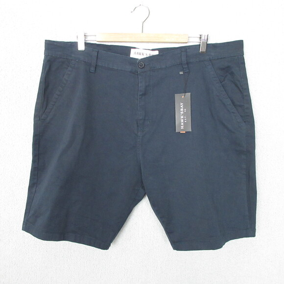 Other - HAWKS BAY Mens Chino Shorts Size 40 Dark Blue Flex Cotton Stretch Casual